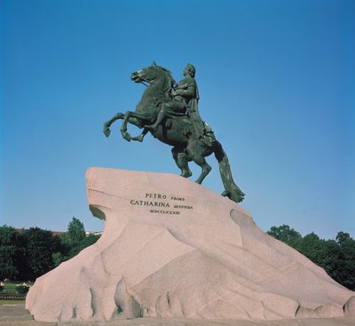 Equestrian Statue of Peter I (1672-1725) the Great, 1782 by Etienne Maurice Falconet
